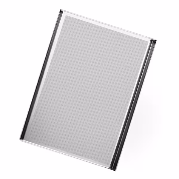 Bakplaat - Aluminium - EN 600x400 - geperforeerd - siliconencoating