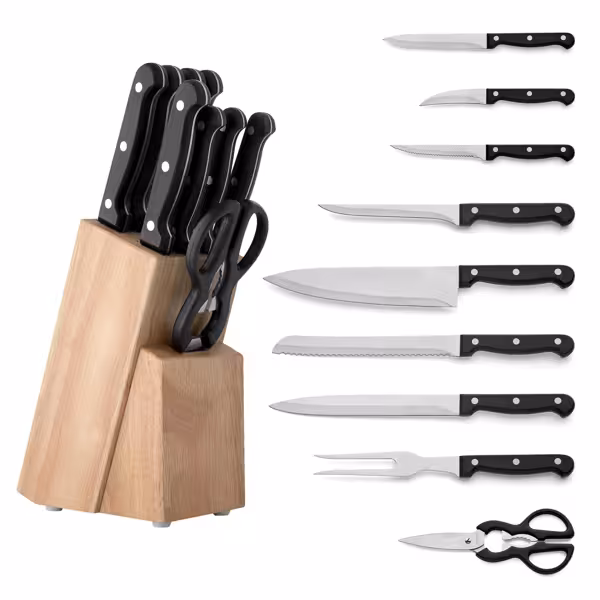 Richardson Sheffield - Bloque de cuchillos Classic - con 9 cuchillos y tijeras de cocina