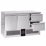 Mostrador refrigerado PREMIUM - 1368x700mm - GN 1/1 - 2 puertas y 2 cajones - refrigeración estática - 368l