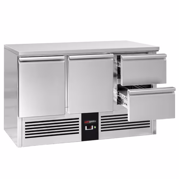 Kühltisch PREMIUM - 1370x700mm - 2 Türen - 2 Schubladen