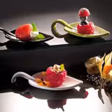 (50 stycken) Fingerfoodsked - LEAF - Melamin - Längd: 100 mm