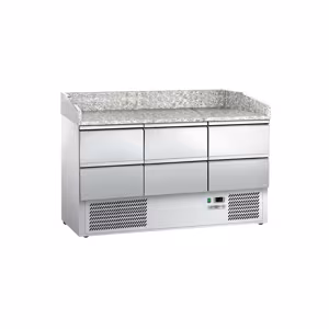 Rashladni pult za pripremu pizze ECO - 1400x700 mm - Sa 6 ladica 