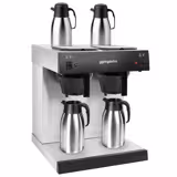 Filterkaffemaskin – 2x 2 liter – 2,8 kW – med 2 värmeplattor – inkl. 2 isolerkannor á 2 liter