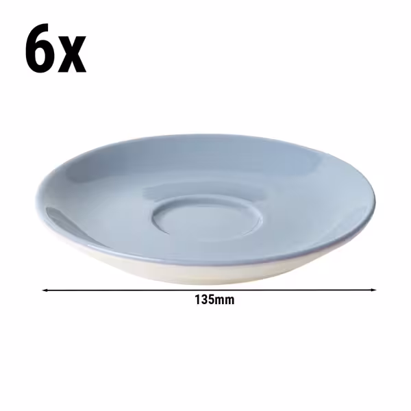(6 stuks) BART COLOUR CAFE - Koffieschotel - Ø 135mm - Hellblauw