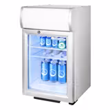 GASTRO-COOL | Mini Frigo Bar - 430 mm - 62 litri - con 1 porta in vetro - Argento