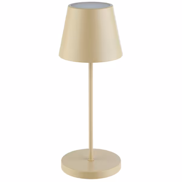 Tafellamp - MERLE Mini - LED - oplaadbaar - draadloos - IP54 - dimbaar in 3 standen - Ø110mm - Sand