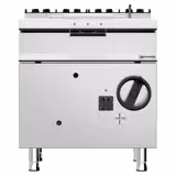 Gázüzemű billenő serpenyő - 60 liter - 20,5 kW - kézikerékkel és vízcsatlakozással