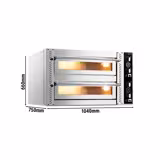  Commercial Full Fireclay Electric Pizza Oven – 4+4 x 30 cm – Manual