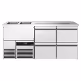 Biertheke PREMIUM - 1950x700mm - 4 Schubladen
