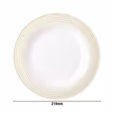 (6 pezzi) SELTMANN WEIDEN | Piatto -piano - Ø 215 mm - Beige sabbia