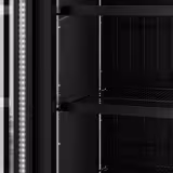 Drankenkoelkast - 1600mm - 891L - met 3 glasdeuren - zwart