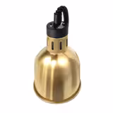 Lampe chauffante infrarouge pour buffet - Ø175mm - 275W - Réglable en hauteur - Doré