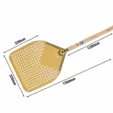 Pala de pizza de aluminio - 330x330mm - perforado- oro