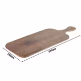(6 pz) Vassoio da servizio - OAK - Melamina - 530x200mm - Altezza: 15mm - Marrone