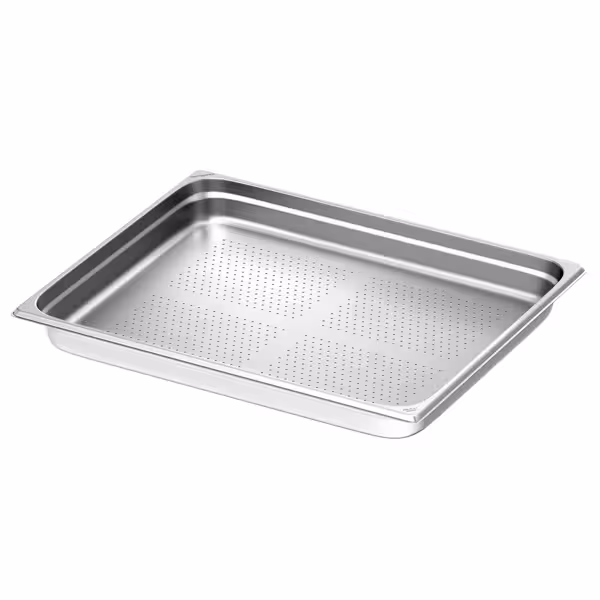 Edelstahl-Behälter GN 2/1 - gelocht - Höhe: 65mm