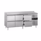 Koelwerkbank ECO - 1795x700mm - met 6 laden & met achterwand