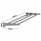 Dienblad schuif - RVS - 2250x390x100mm - voor BVI800-6 & BVI800 - KOPENHAGEN