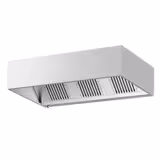 Commercial Wall-Mounted Extractor Hood - 2000mm - with Baffle Filters & Lighting