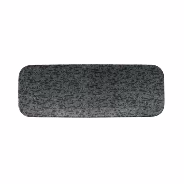 (2 pieces) SELTMANN WEIDEN | Rectangular Dinner Plate – 380 × 140 mm - Anthracite - Porcelain
