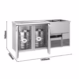 Barkoelkast PREMIUM - 1950x700mm - 2 deuren