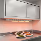 Commercial Heated Gantry - 3 Ceramic Heaters - Countertop, Stainless Steel - 1.05 kW