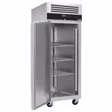 Congelatore per pasticceria in acciaio inox PREMIUM - EN 600x800 - 600 litri - 1 porta, guide e griglie di supporto