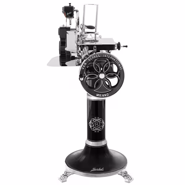 BERKEL | Commercial Flywheel Meat Slicer B114 – Ø319 mm blade - Black - With Stand - 670×825×1480 mm
