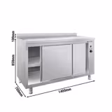 Mesa Estufa PREMIUM - 1,4 m - com aba posterior