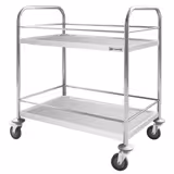 Servierwagen - 805x460mm - mit 2 Abstellflächen & Verstrebung