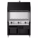 Griglia a gas BERLIN - 21,0kW - Griglia in ghisa - Nero
