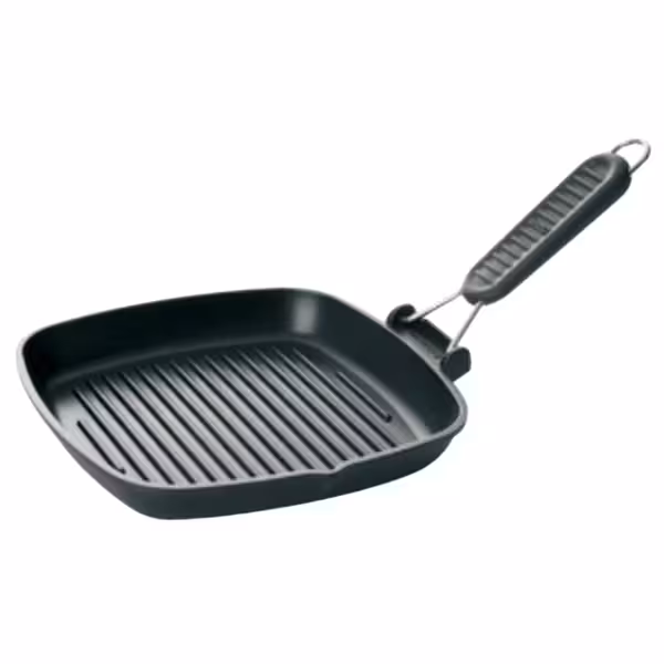 Plaque de cuisson PREMIUM - 260 x 260 mm - avec poignée rabattable en silicone