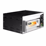 Electric Deck Pizza Oven - Single Deck - Refractory Stone Deck - 1 x Ø 35cm (13.8") - 230V Single Phase | 13A Plug - Mechanical Controls - up to 450°C