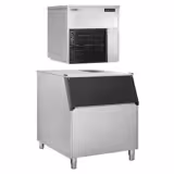 Fabbricatore di ghiaccio a scaglie - 550kg/24h - con contenitore per ghiaccio
