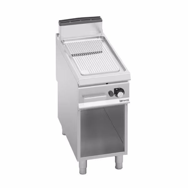 Commercial Gas Griddle - 7.0kW - Ribbed Plate - on Stand
