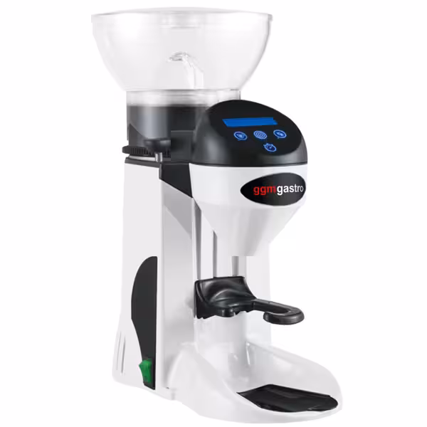 Kaffeemühle - 1kg - 77dB - Mit automatischer Dosierung - Weiß