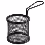 (6 kpl) Annoskori - SNACKHOLDER - ruostumaton teräs - suorakulmainen - 80x80 mm - musta