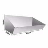 RVS frites-uitschepbak - met rooster - 800x300mm