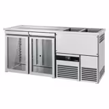 Direct Draw Beer Dispenser / Kegerator PREMIUM - 1950x700mm - Double Glass Doors
