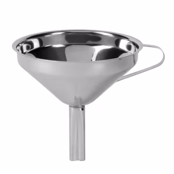 (6 pz.) Imbuto per rifiuti FUCHS | DELFIN® con setaccio - Ø127 mm - acciaio inox