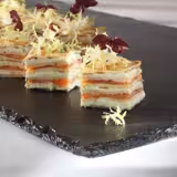 (6 pcs) Slate Serving Board - Natural Slate - GN 1/1 - 530x325mm - Black