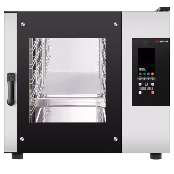 Elettrico - Forno combinato a vapore - Touch screen - 7" display TFT touch - 5x GN 1/1 - incl. Carrello portavassoi