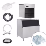 Machine à glaçons - Nugget - 335 kg / 24h - bac de stockage de glace inclus	