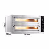 Commercial Electric Pizza Oven – 6+6 x 30 cm (Wide) – Manual