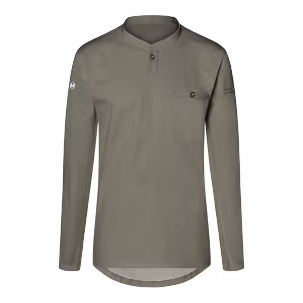 (6 pieces) KARLOWSKY | Men's Long Sleeve Performance Work Shirt – Sage - Size XS - Slim Fit