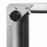 Couvercle de présentation roll-top - Dôme - GN 1/1 - Acier inoxydable - 540x335mm - Hauteur:255mm - incl. bac GN 1/1, deux packs de froid