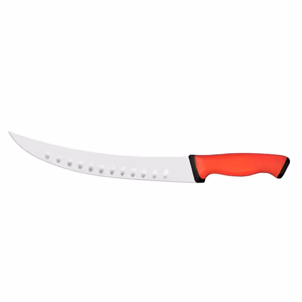 Vleesmes - Lemmet: 210mm - gebogen - RVS