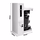 Filterkaffemaskin med utmatning av hett vatten - 5 liter | Kaffeautomat | Kaffebryggare | Perkulator | Serveringsstation