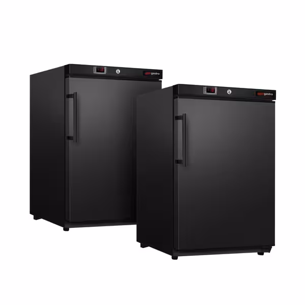 (2 szt.) Podblatowa Szafa mroźnicza ze stali nierdzewnej ECO - 200L - 1‑drzwiowa - Czarny