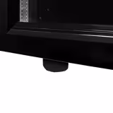 GASTRO-COOL | Upright Display Fridge - 25L - with 1 glass door - Black - Front flip door