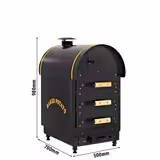 Elettrico Forno per patate al cartoccio (Kumpir) - digitale - 4,5kW - 380V - 500x700x980mm - Acciaio inox - con 3 cassetti